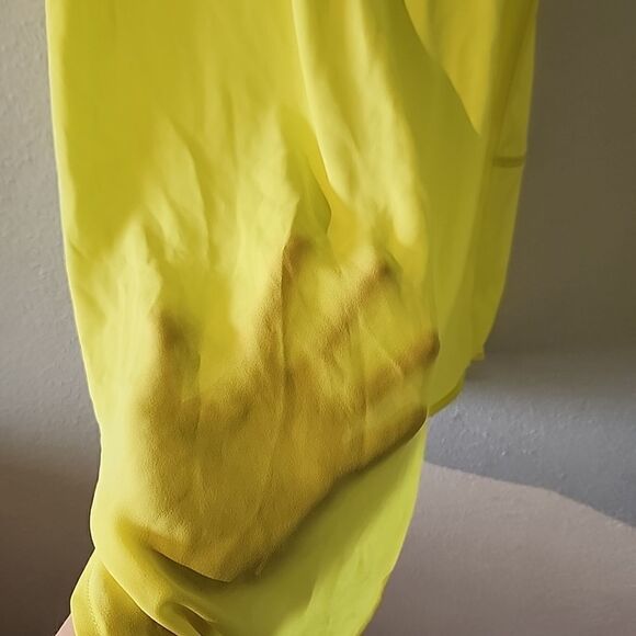 Mossimo tank top sleeveless Small Shear Lightweight Neon Yellow Summer - Picture 7 of 7